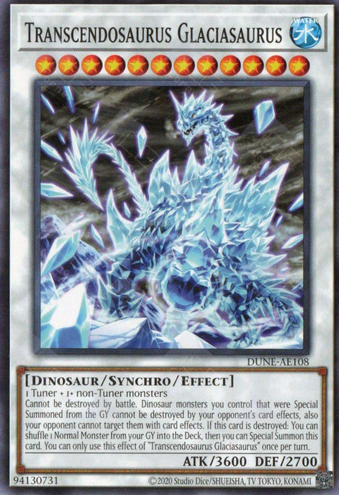 YU GI OH AE - Single Card - DUNE-AE108 Transcendosaurus Glaciasaurus (N)