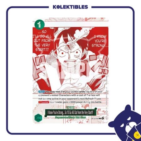 One Piece Japan - OP13-040 R - Know You're Strong... So I'll Go All Out from the Very Start!!! - 3rd Anniversary! Treasure Campaign Pack