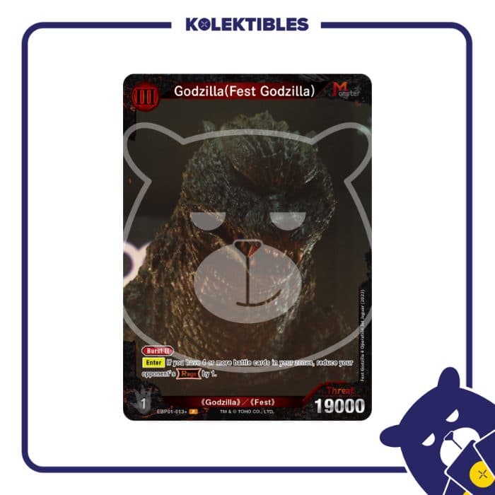 GODZILLA ENGLISH - BP01 - EBP01-013+ P Godzilla (Fest Godzilla)