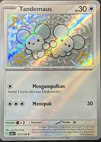 POKEMON INDONESIA – sv4a Tandemaus 317/190 S Shiny 01/081/02/11/111