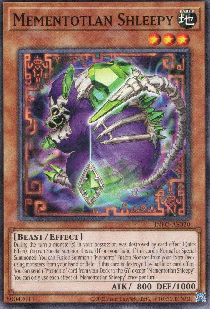 YU GI OH OH - INFO-AE020 Mementotlan Shleepy (N)