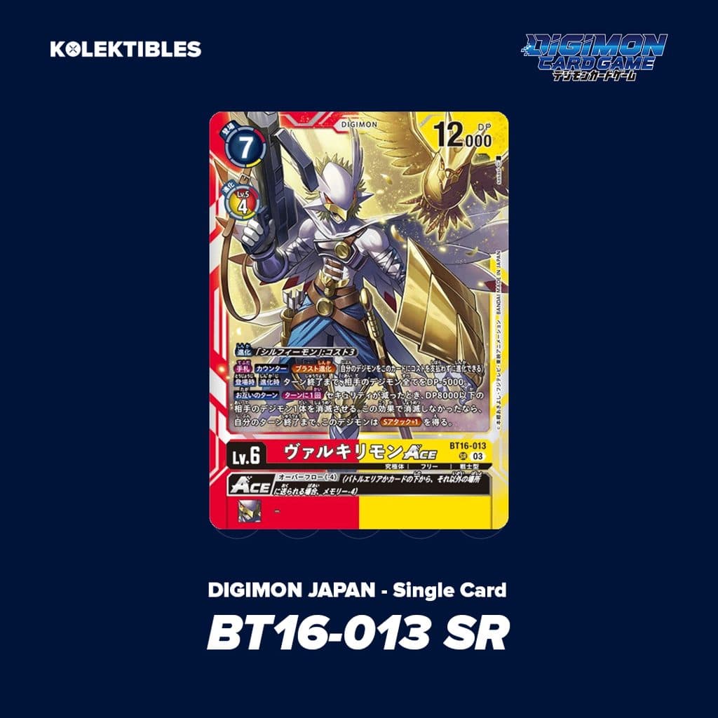 DIGIMON JAPAN - BT16-013 Valkyrimon ACE SR