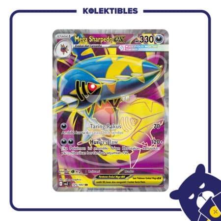 Pokemon Indonesia – MA2 125/105 SR Mega Sharpedo Ex 01/194/02/11/111
