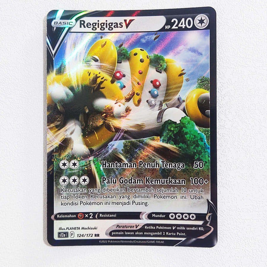 POKEMON INDONESIA - S12a Regigigas V 124/172 RR 01/008/02/11/111