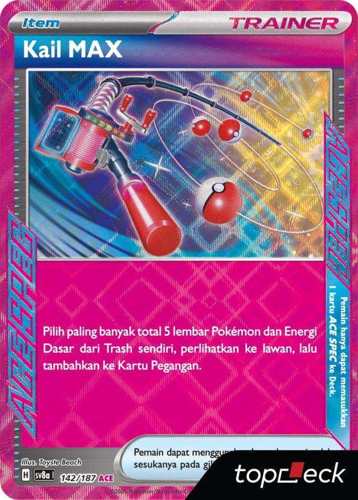 POKEMON INDONESIA – Sv8a Kail Max 142/187 ACE