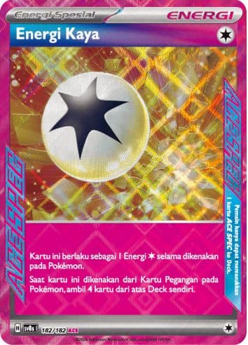 POKEMON INDONESIA - Sv8s Energi Kaya 182/182 ACE 01/053/02/11/111