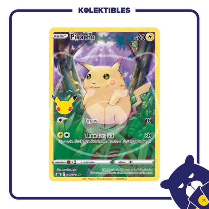 POKEMON ENGLISH - 005/025 * - Pikachu 01/123/02/11/115