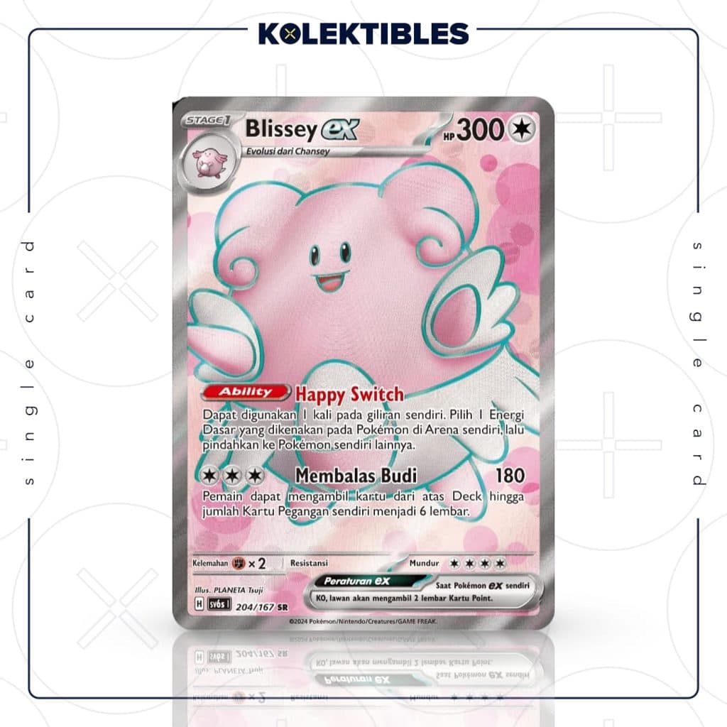 POKEMON SV6s - Blissey Ex 204/167 SR - Topeng Transfigurasi Single Card