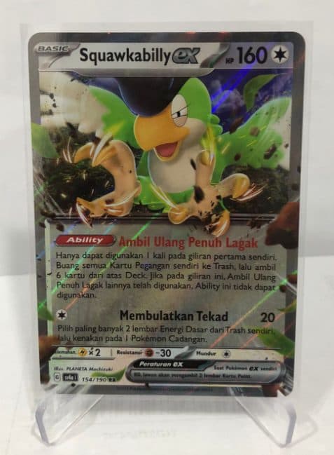 Pokemon Indonesia – sv4a 154/190 RR Squawkabilly EX 01/129/02/11/111