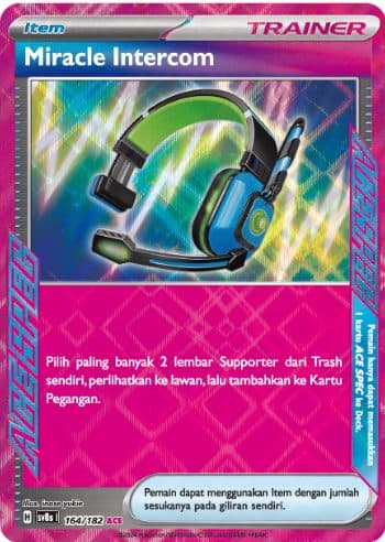Pokemon Indonesia – sv8s 164/182 ACE - Miracle Intercom 01/173/02/11/111