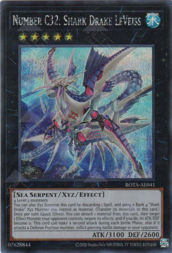 YU GI OH AE - Rota-AE041 Number C32: Shark Drake LeVeiss (SER)