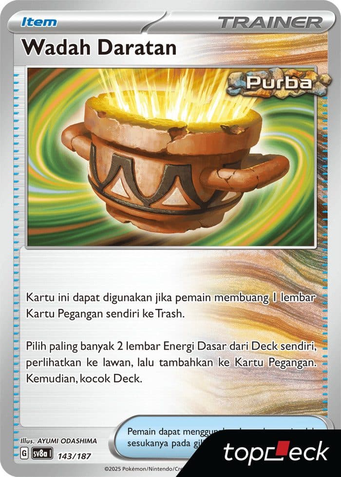 POKEMON INDONESIA – sv8a 143/187 Wadah Daratan 01/082/02/11/111