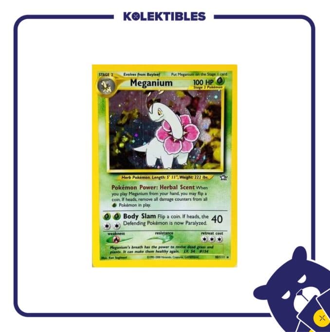 Pokemon English Vintage – 10/111 - Meganium 01/216/02/11/112