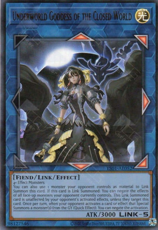 YU GI OH AE - ES01-AE052 Underworld Goddess of The Closed World UR