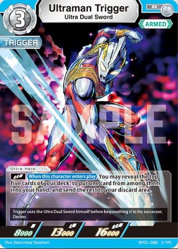 ULTRAMAN ENGLISH - BP01 - BP01-088 R Ultraman Trigger Ultra Dual Sword