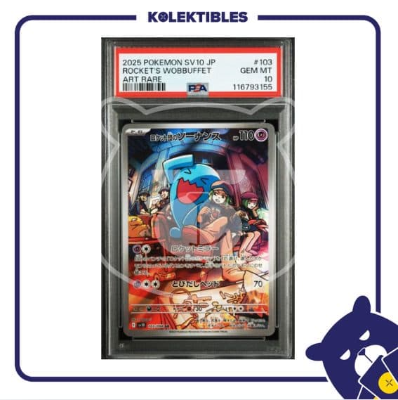 Rocket's Wobbuffet 103 AR - Pokemon SV10 2025 Japan - PSA 10 116793155 01/004/02/026/113
