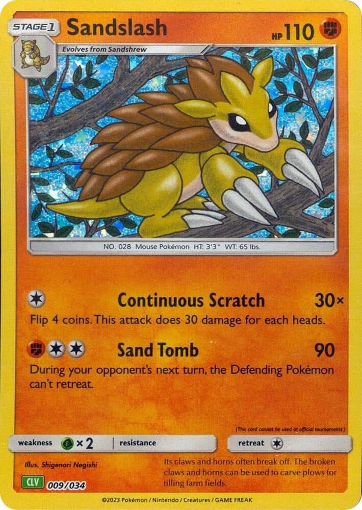 Pokemon Classic Collection 009/034 CLV - Sandslash HOLOFOIL