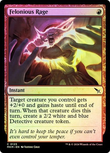 MTG – Single Card MKM EN Holo – C 0125 Felonious Rage