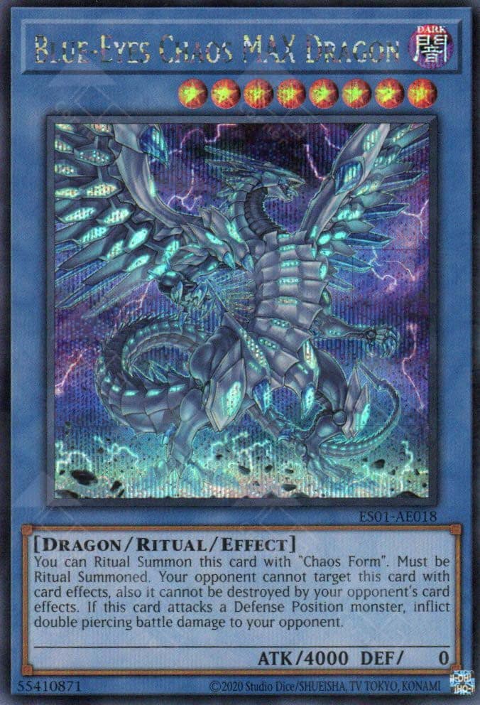 YU GI OH AE - ES01-AE018 Blue-Eyes Chaos MAX Dragon SER