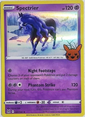 Pokemon English – Spectrier 081/196 ★ 01/008/02/11/111