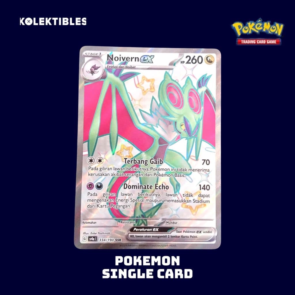 POKEMON INDONESIA - Single Card - Noivern ex 334/190 SSR
