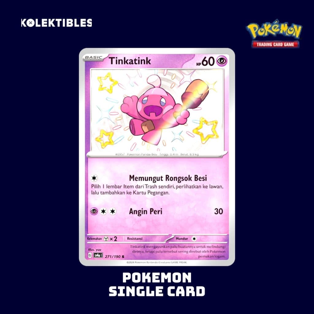 POKEMON INDONESIA - Single Card - Tinkatink 271/190 s