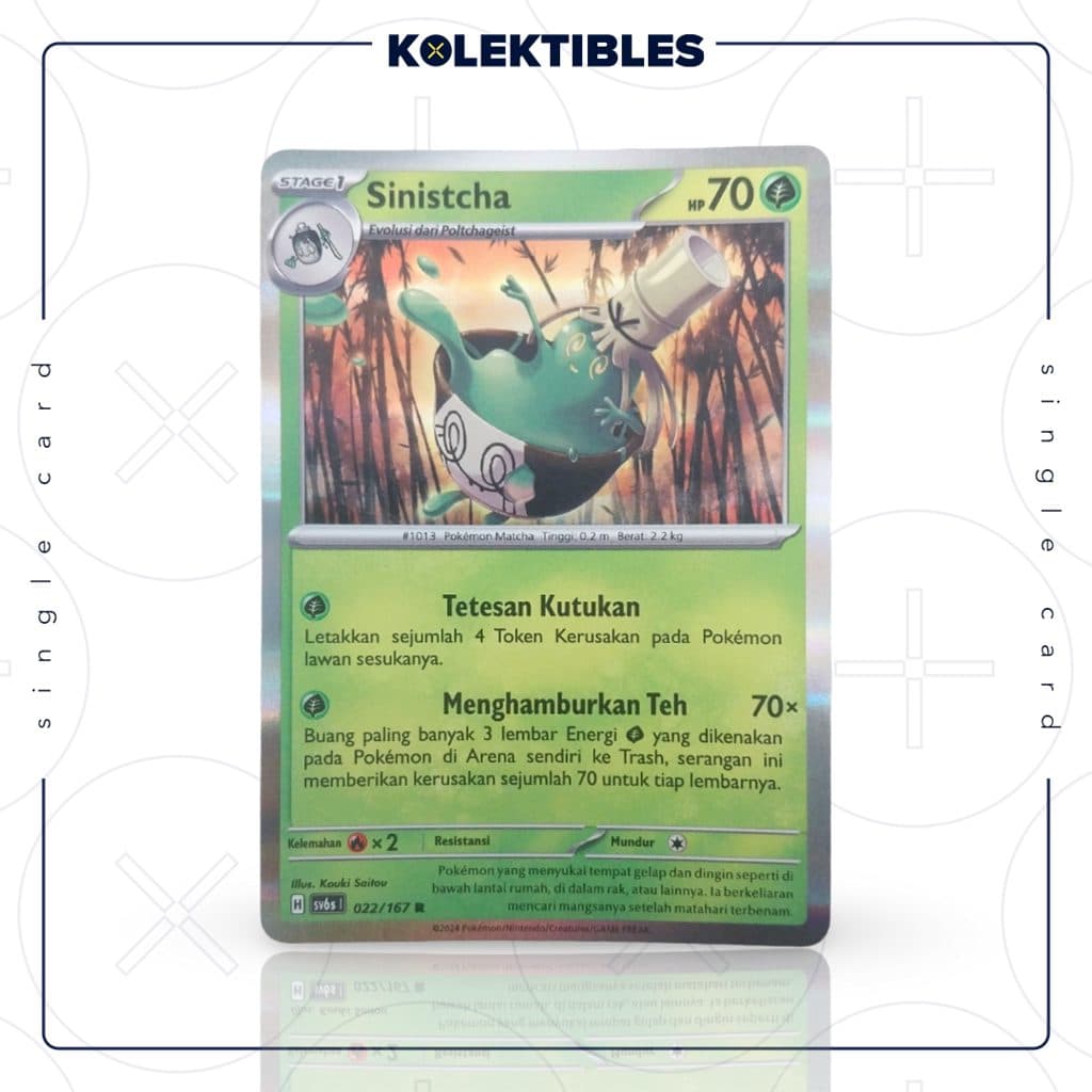 POKEMON SV6s - Sinistcha 022/167 R - Topeng Transfigurasi Single Card