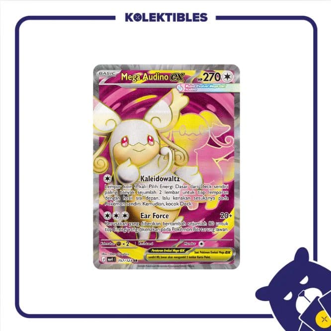 Pokemon Indonesia – MA4 157/123 SR – Mega Audino EX