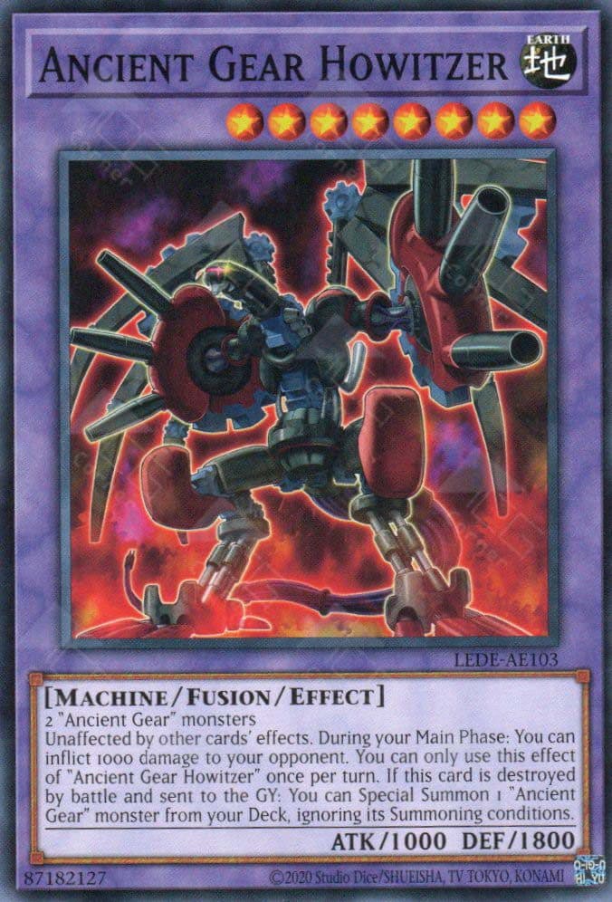 YU GI OH AE - Single Card - LEDE-AE103 Ancient Gear Howitzer (N)