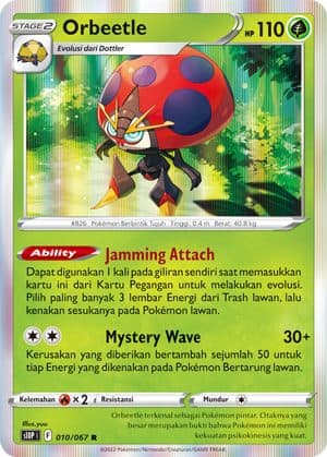 POKEMON INDONESIA S10P – 010/067 R – Orbeetle