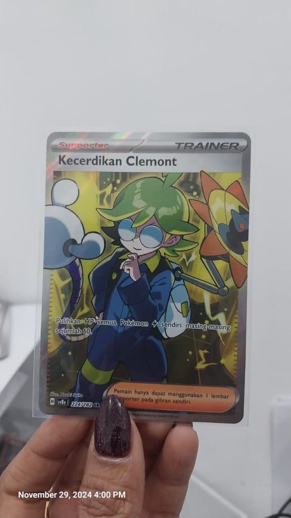 POKEMON INDONESIA - Sv8s Kecerdikan Clemont 224/182 SR