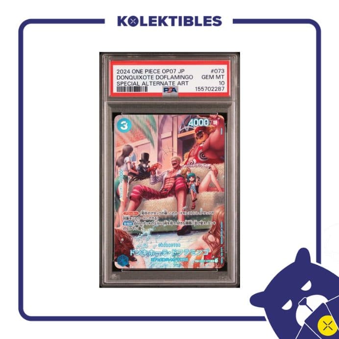 Donquixote Doflamingo 073 Special Alt Art - One Piece OP07 2024 Japan - PSA 10