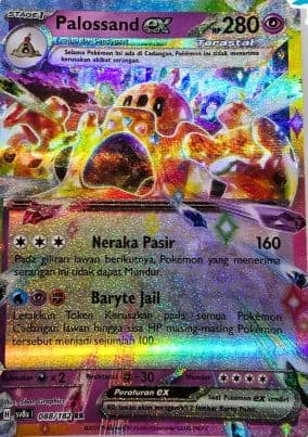 POKEMON INDONESIA - Sv8s Palossand Ex 088/182 RR 01/020/02/11/111
