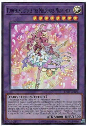 YU GI OH AE - LEDE-AE036 Flowering Etoile the Melodious Magnificat (SR)