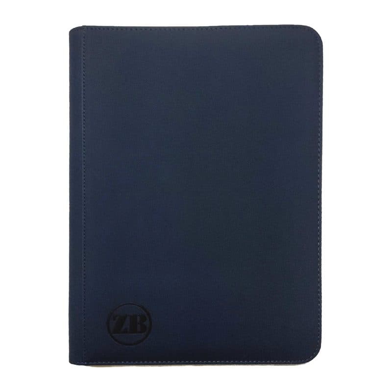 ZB 9 Pocket Zip Binder Dark Blue