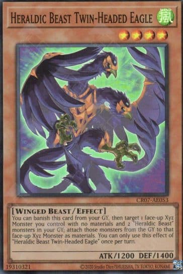 YU GI OH AE – CR07-AE053 SR Heraldic Beast Twin-Headed Eagle