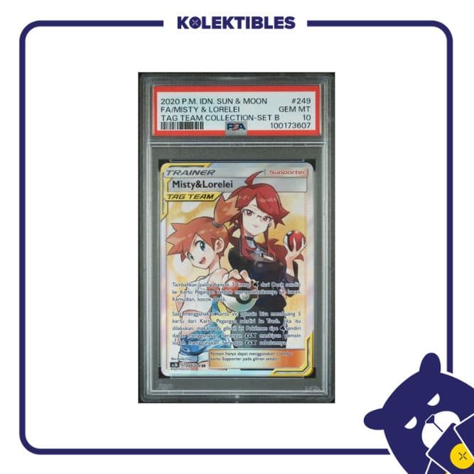 Misty & Lorelei 249 SR – Pokemon S&M Tag Team Coll Set B 2020 Indonesia – PSA 10 01/004/02/13/133