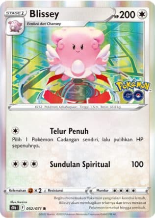 Pokémon Indonesia S10b – Blissey 052/071 R 01/008/02/11/111
