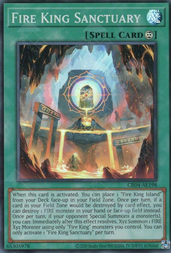 YU GI OH AE - Single Card - CR04-AE198 Fire King Sanctuary SR