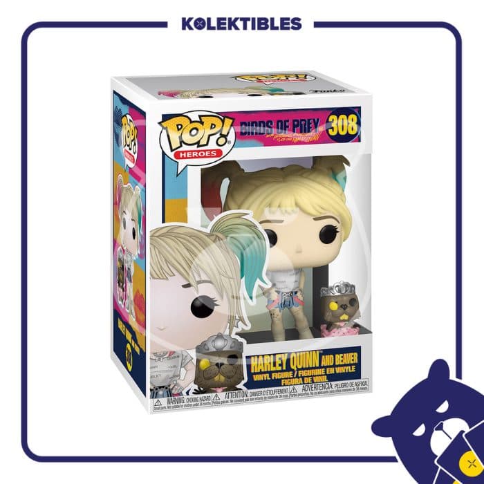 Funko POP! Birds of Prey – 308 Harley Quinn and Beaver 01/04/011/30/195