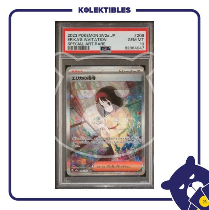 Erika's Invitation 206 SAR - Pokemon Sv2a 2023 Japan - PSA 10 - 92884047 - 01/004/02/026/113