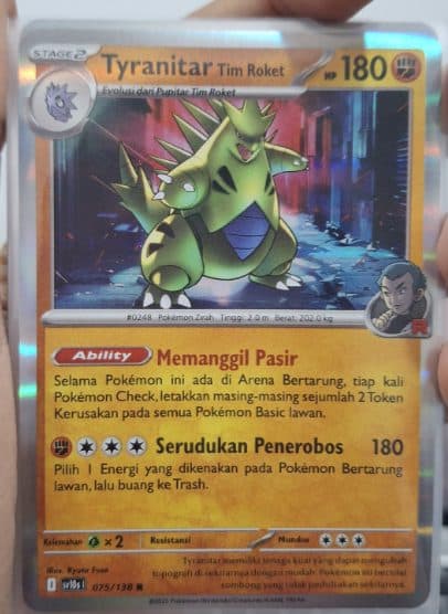 POKEMON INDONESIA - SV10S - 075/138 R - Tyranitar Tim Rocket