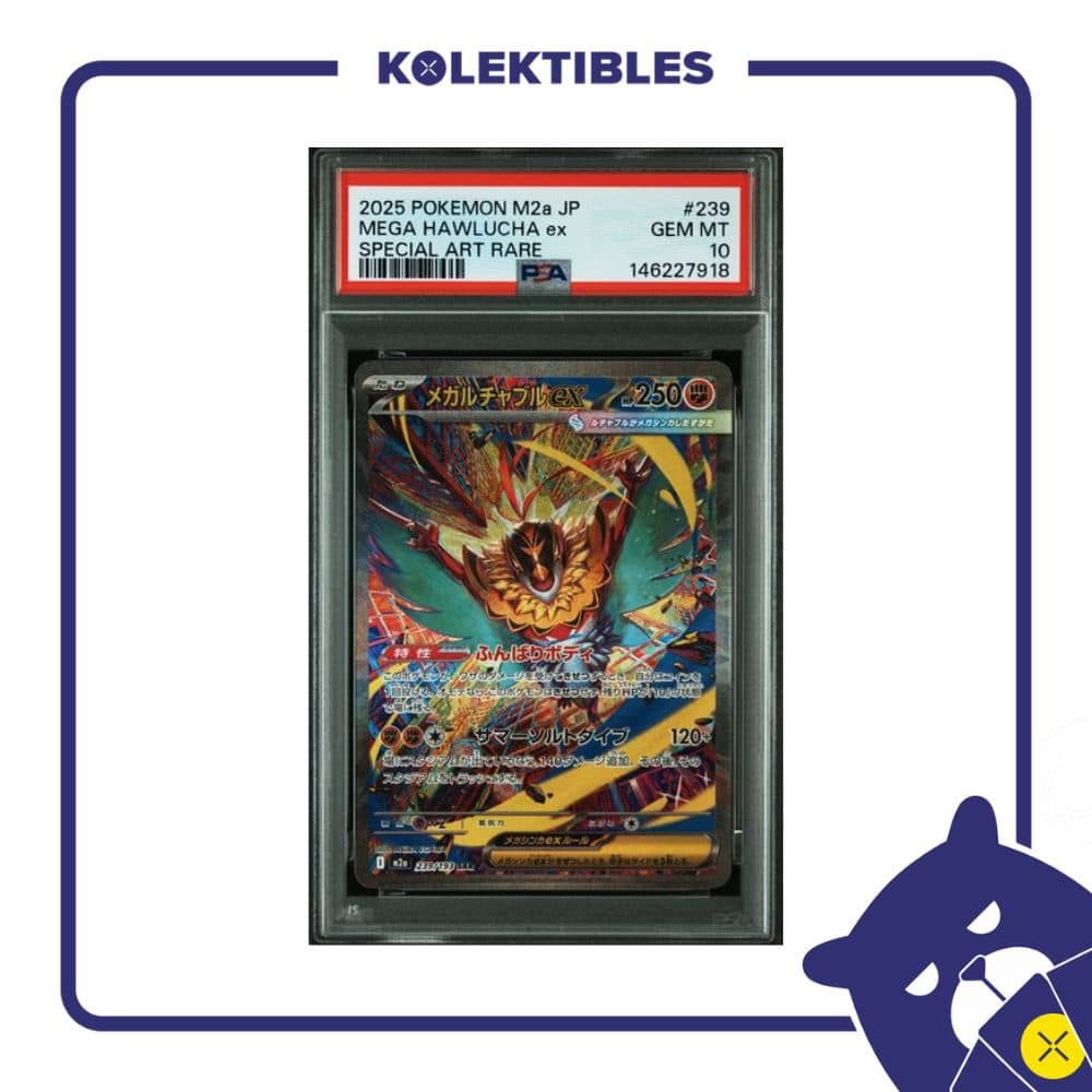Mega Hawlucha EX 239 SAR - Pokemon M2a 2025 Japan - PSA 10
