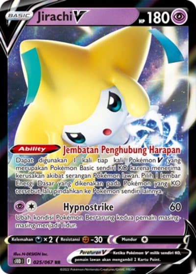 POKEMON INDONESIA S10D – 025/067 RR – Jirachi V