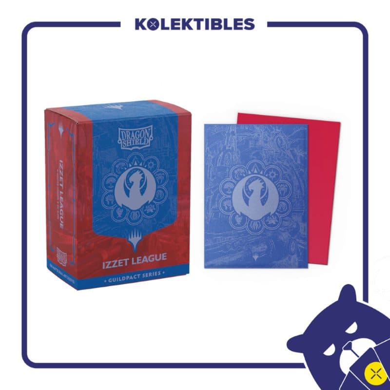 Dragon Shield – 100 STD Dual Matte Art Metallic Sleeves – MTG The Guildpact Series – Izzet League