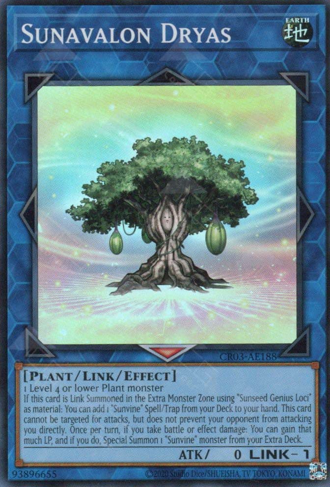YU GI OH - CR03-AE188 - Sunavalon Dryas (SR)