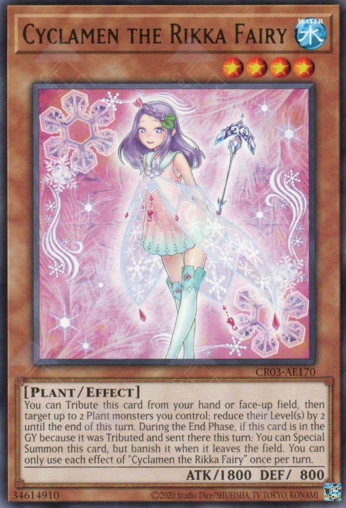 YU GI OH AE - CR03-AE170 Cyclamen the Rikka Fairy (R)