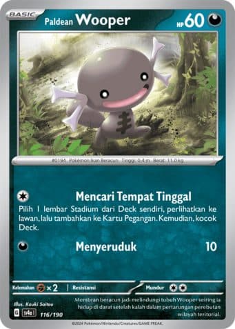 POKEMON INDONESIA SV4A - Paldean Wooper - 116/190