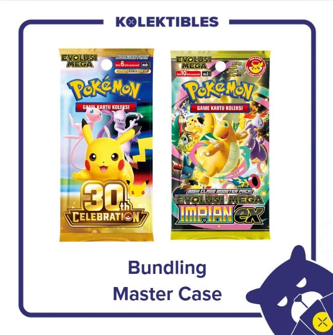 (Bundling Master Case) Pokemon Indonesia - Sealed Case - 30th Celebration & Mega Impian EX