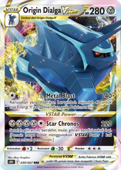 POKEMON INDONESIA S10D – 049/067 RRR – Origin Dialga VSTAR